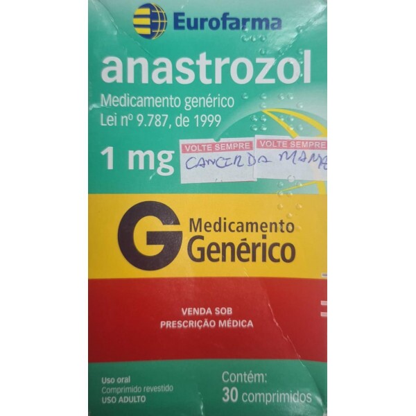 Anastrozol 1mg - 30 Cápsulas